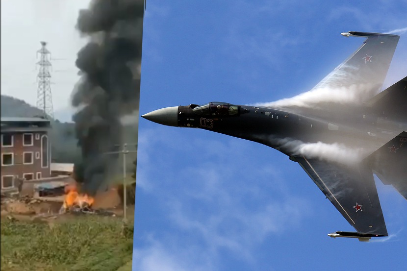 चीनचं सुखोई-३५ विमान पडलं, तैवानने पाडल्याचा संशय; व्हिडीओ व्हायरल