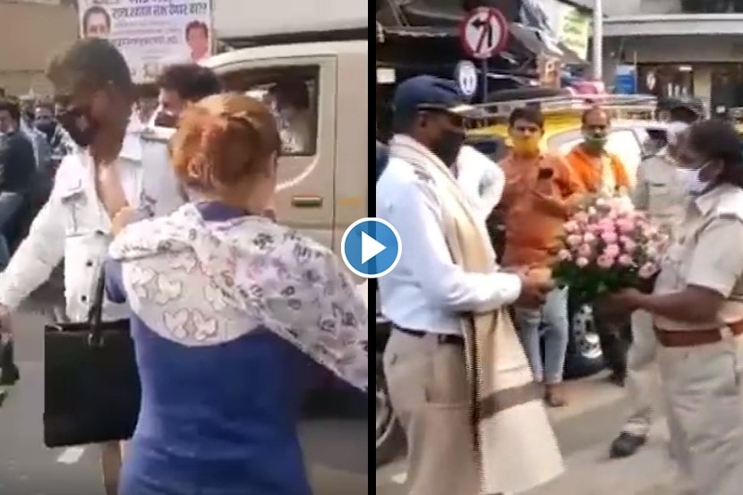 VIDEO: जिथे मारहाण झाली तिथेच कॉन्स्टेबलचा सत्कार; मुंबई पोलिसांकडून हात उगारणाऱ्यांना उत्तर