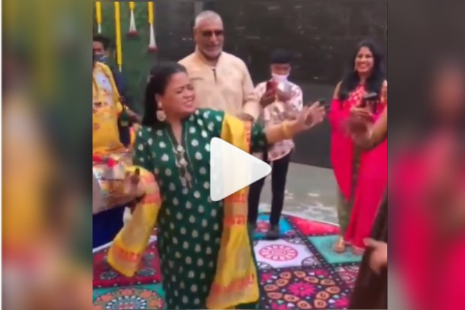 Video : कोरिओग्राफर पुनितच्या लग्नात भारतीचा पतीसोबत जोरदार डान्स; नेटकरी म्हणाले….