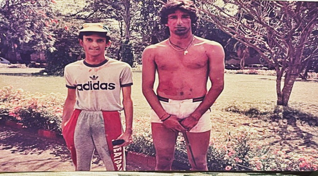 former pakistani cricketer wasim akrams old holi picture goes viral