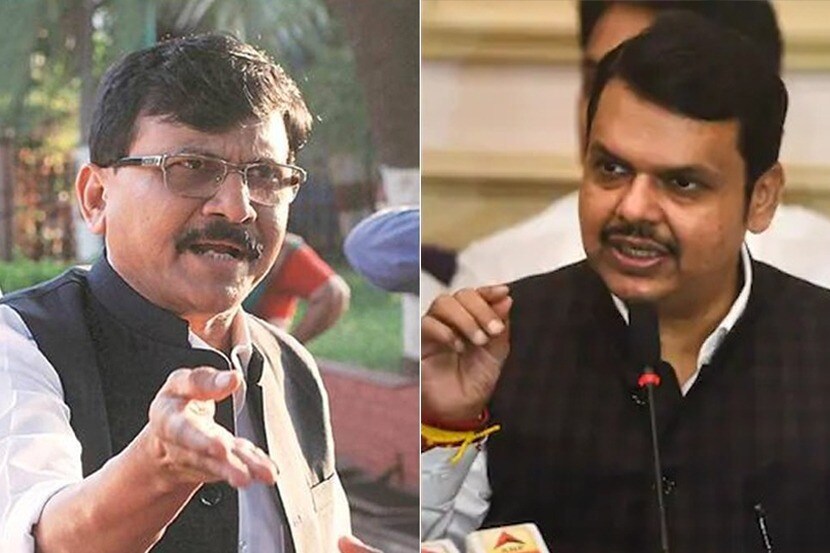 शिवसेना नेत खासदार संजय राऊत आणि विरोधी पक्षनेते देवेंद्र फडणवीस. (संग्रहित छायाचित्र)