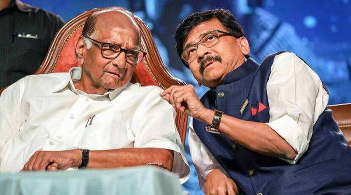 राष्ट्रवादी काँग्रेसचे अध्यक्ष शरद पवार आणि शिवसेना नेते खासदार संजय राऊत. संग्रहित (PTI)
