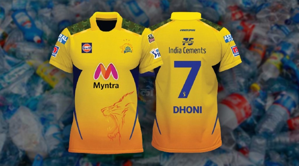 CSK replica jersey made from recycled plastic bottles