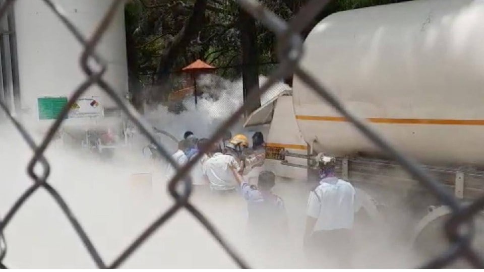 Oxygen tank leak in Nashik hospital