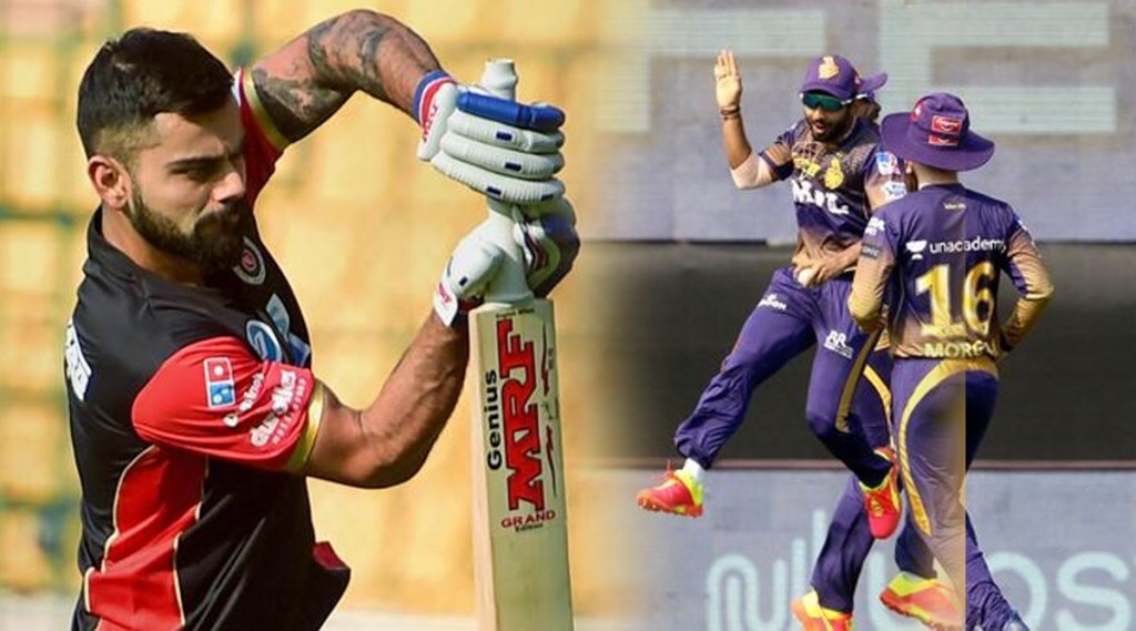 kkr fielder rahul tripathi take sensational catch of rcb skipper virat kohli