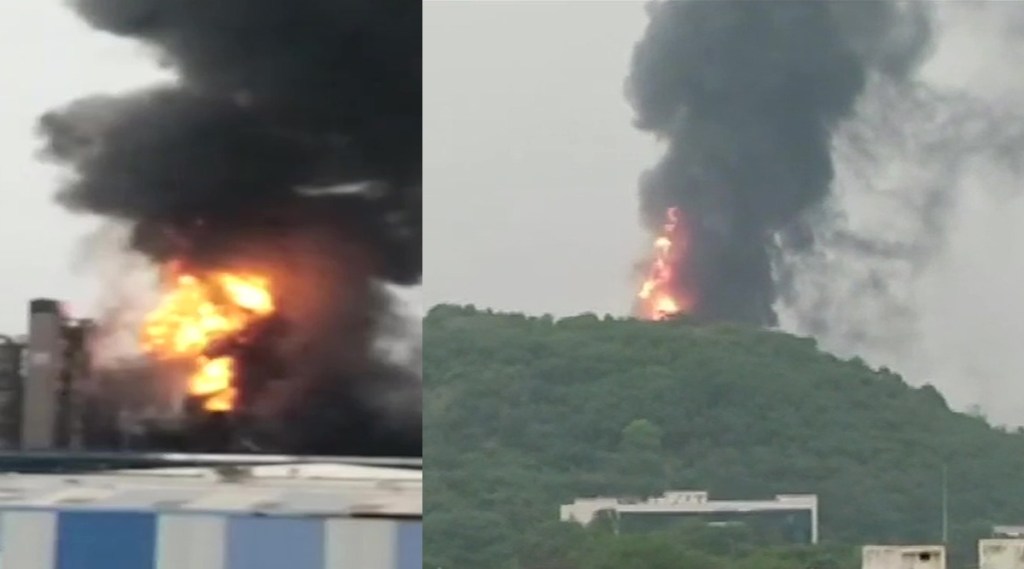 विशाखापट्टनम : हिंदुस्थान पेट्रोलियमच्या रिफायनरीमध्ये स्फोट; अग्निशमन विभागाकडून आगीवर नियंत्रण