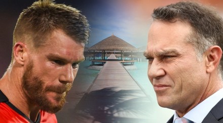 David Warner and Michael Slater were reported to have had a tussle in maldives ? adn 96