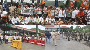 BJP agitation on Pune-Mumbai expressway