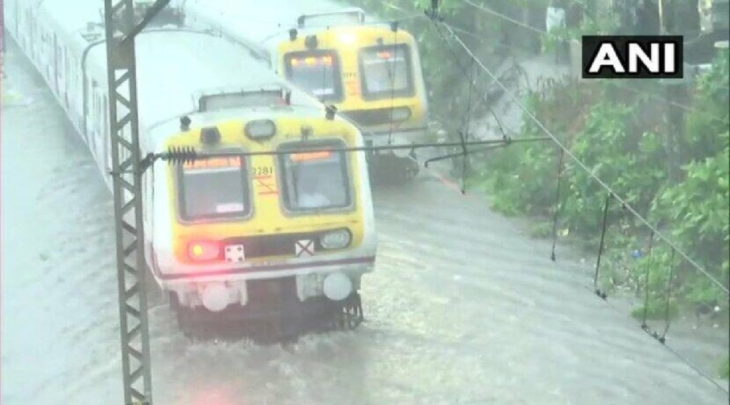 Mumbai rains Live updates, mumbai local Railway service