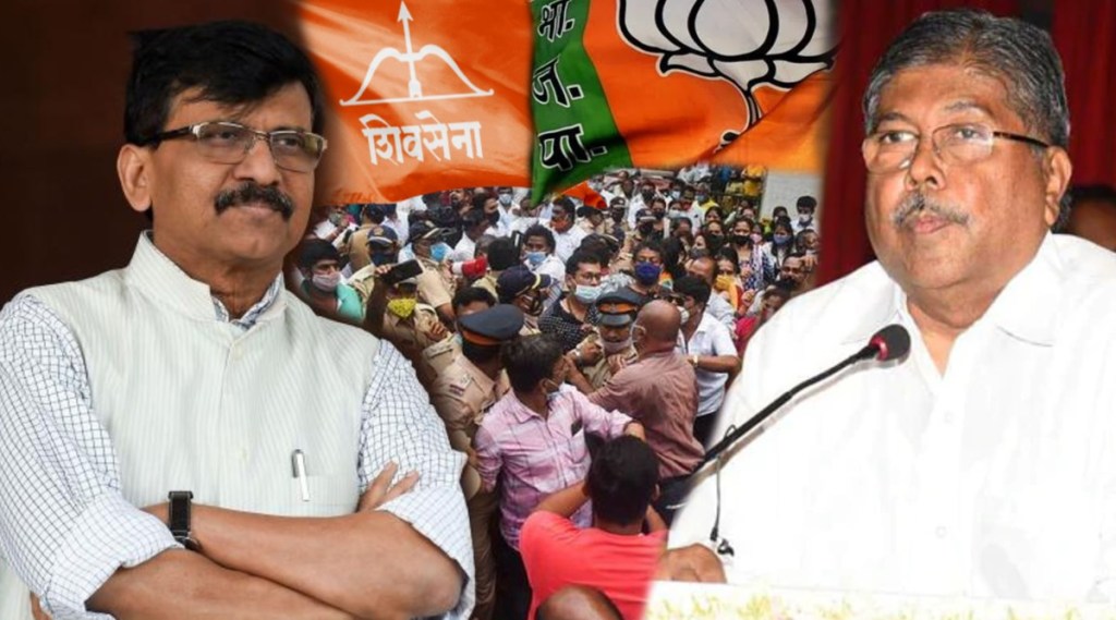 Shiv Sena BJP workers clash