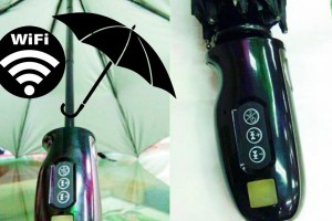 Umbrella that connects to your phone via Wi-Fi, Bluetooth