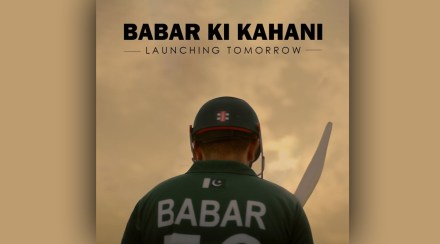 Pakistani captain babar azam shared a special poster of babar ki kahani