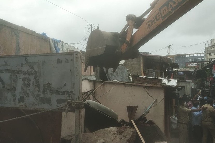 ambil odha encroachment, pune ambil odha news, builder reaction on demolition