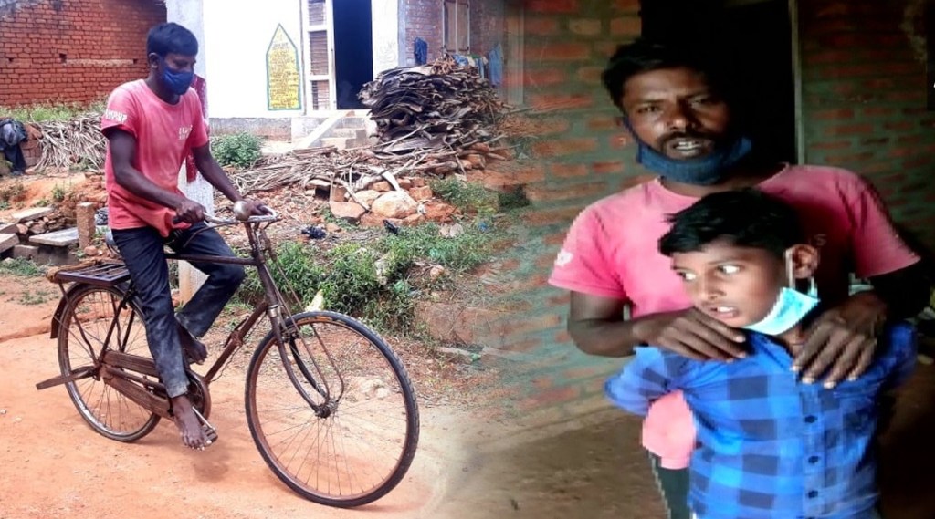 बापाची माया! मुलाचा जीव वाचवण्यासाठी सायकलवरुन ३०० किमी अंतर पार करत गाठलं बंगळुरू