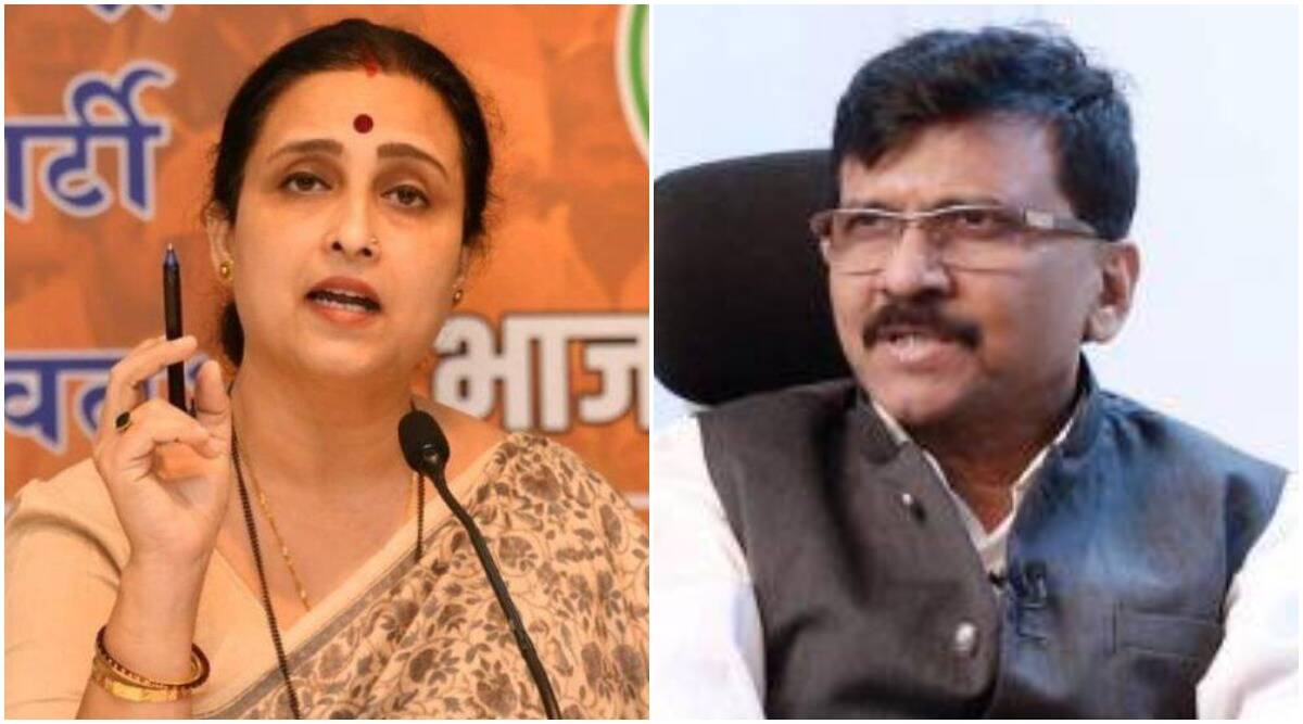 chitra-wagh-and-sanjay-raut