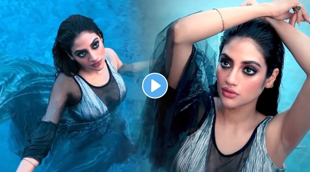 nusrat jahan did a photoshoot in swimming pool
