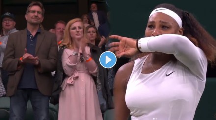 tennis star serena wiliams in tears after wimbledon exit