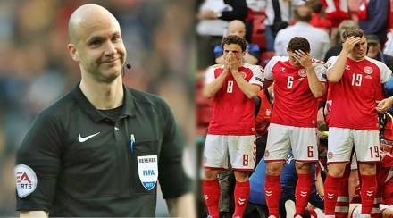 football referee anthony taylor gets praises for reacting fast to incident of christian eriksen