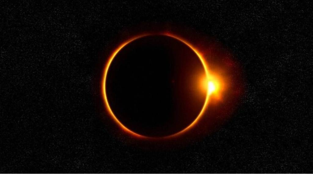 Fire Eclipse Rare solar eclipse seen from few cities in India
