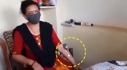 Municipal corporator Sunita Fadnavis from Chhattisgarh claims to develop magnetic power after second dose of Covid vaccine