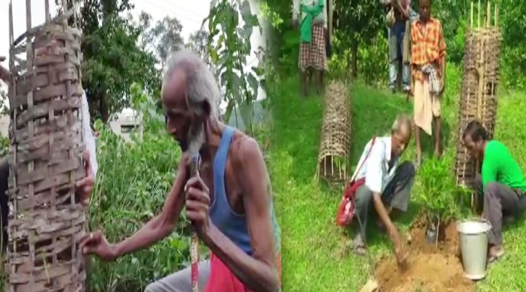 72 year old Antarjyami Sahoo a retired teacher is an environment enthusiast