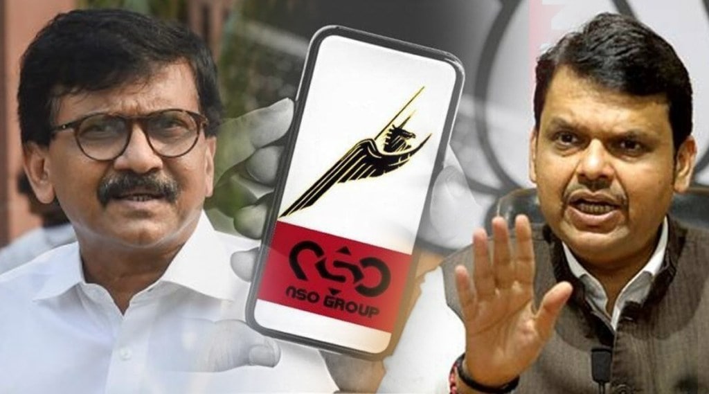 Devendra fadnavis targets sanjay raut on pegasus spyware case