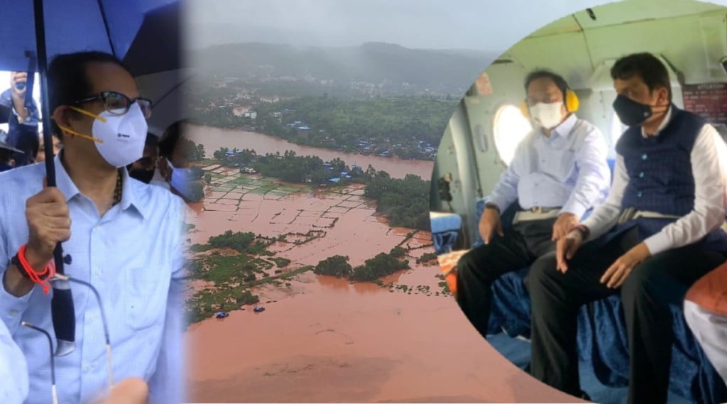 Maharashtra floods LIVE updates mumbai rains landslides CM Uddhav Thackeray visit flood-affected areas Raigad Ratnagiri Konkan