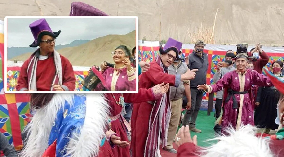 aamir khan kiran rao dance together