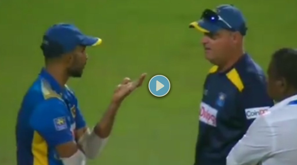 sri lanka coach and captain have heated argument after losing to India in second odi