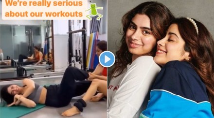 janhvi kapoor and khushi kapoor are fighting or working out