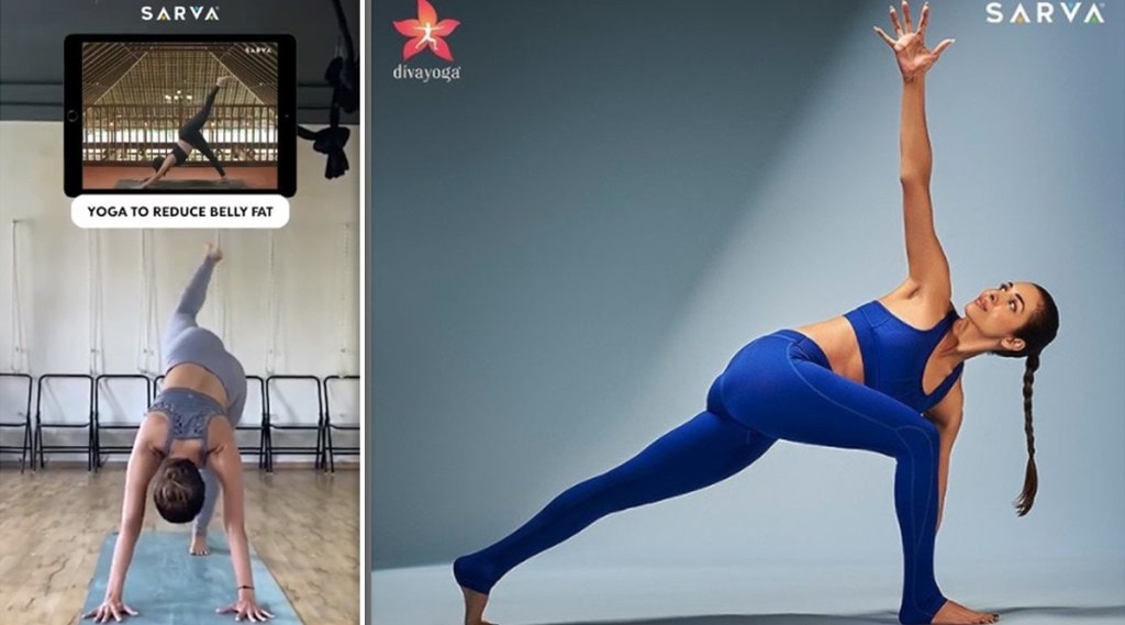 malaika arora shows how to reduce belly fat with yoga