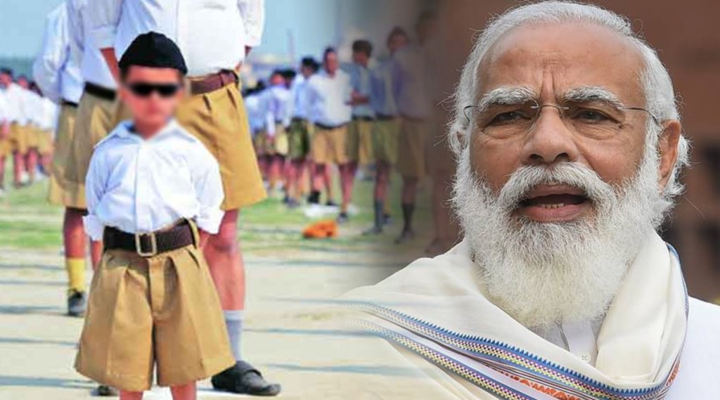 pm narendra modi latest news, modi in varanasi, Rss cap, black mask, sanjay Raut, saamana editorial