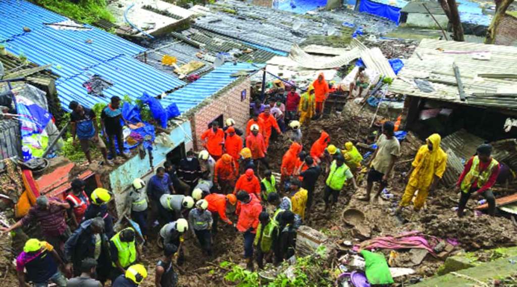 chembur landslide 50 residents started relief work and saved many lives