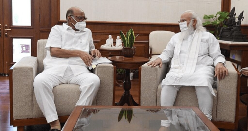 sharad pawar meets pm narendra modi in delhi