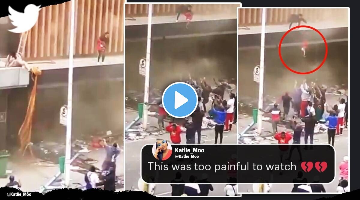 south africa mother throws baby down viral video