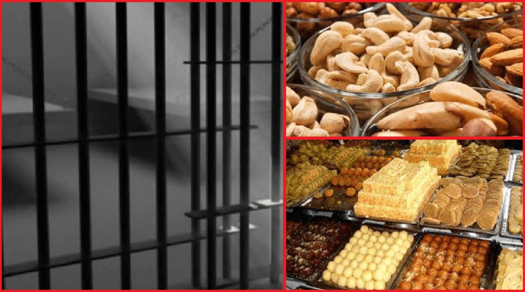sweets dry fruits in jail