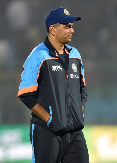 ind vs nz rohit sharma receives trophy and stand in corner