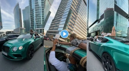 Man Drives With Girlfriend Tied To Roof In Bizarre