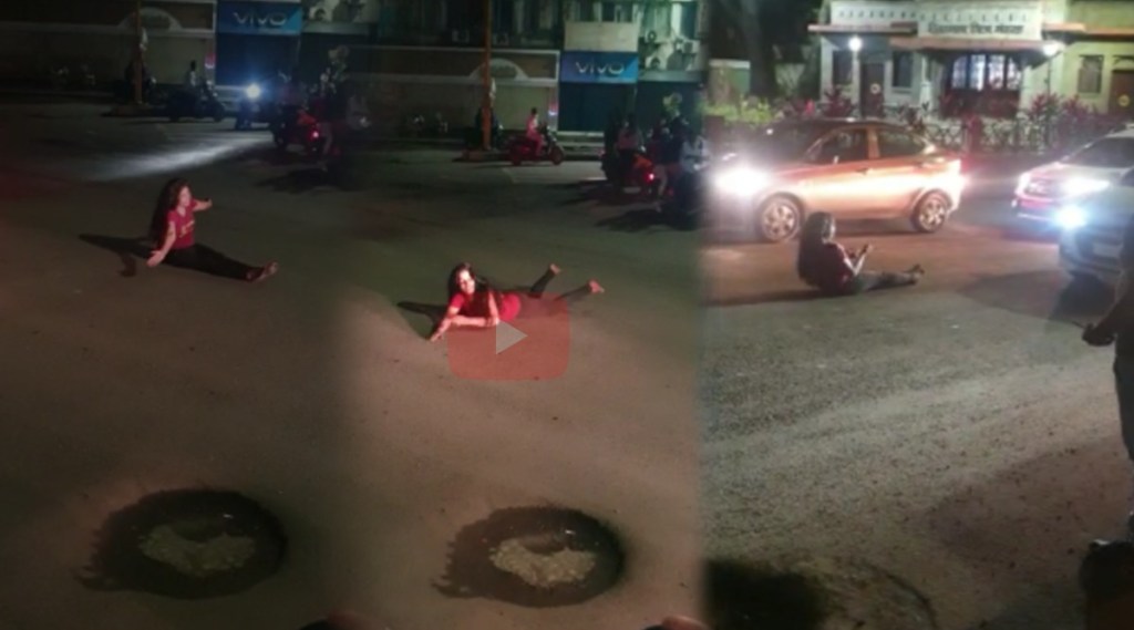 Pune Drunk Girl Creates Ruckus On Tilak Road