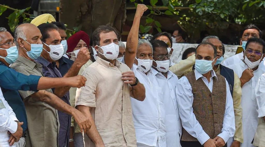 MP beaten by outsiders in Rajya Sabha democracy killed Rahul Gandhi