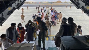 Who allowed at Kabul Airport Guidelines issued by US Embassy gst 97