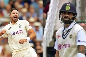 ind vs eng first test watch james anderson removes virat kohli for a first ball