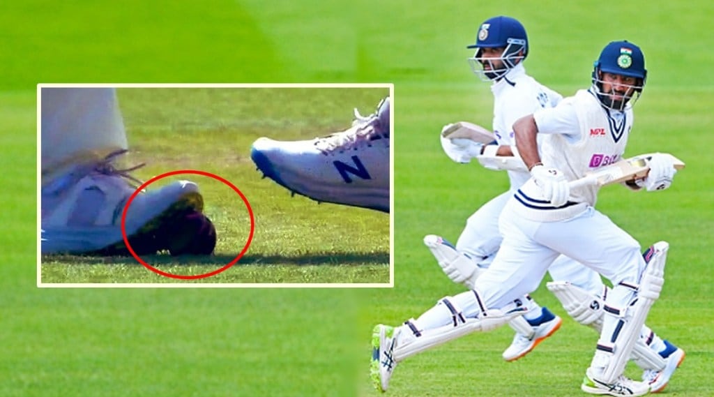 Eng vs Ind england cricketers seen with spikes on ball during lords test