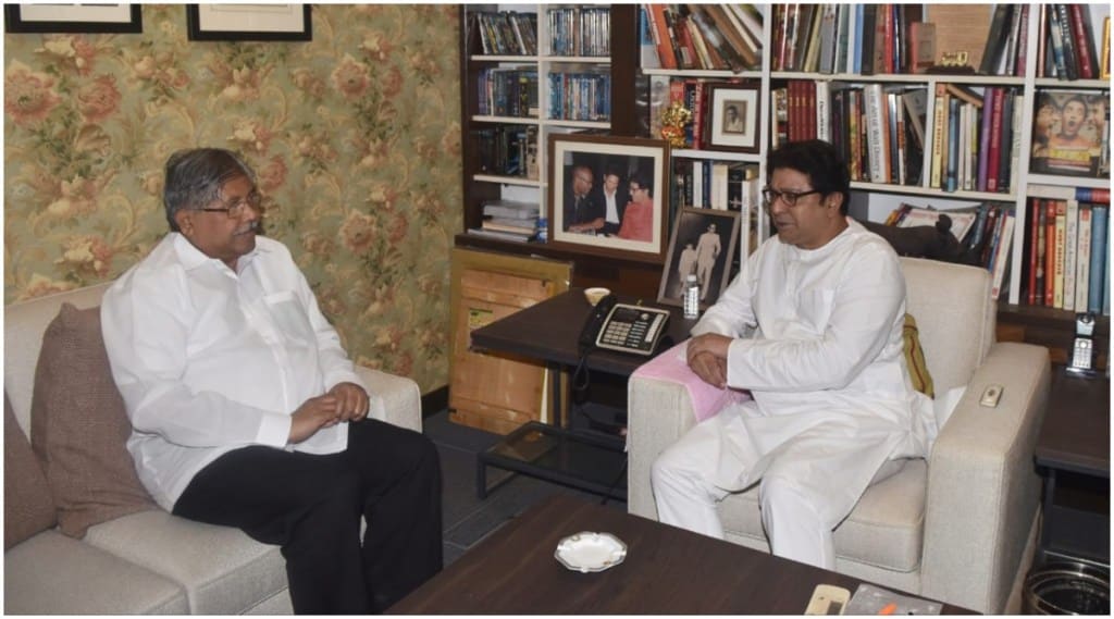 Raj Thackeray Chandrakant Patil meet