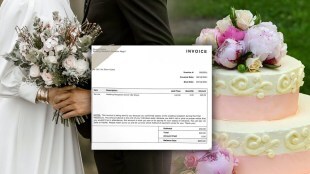 couple send 17 thousand rupees invoice to guests,