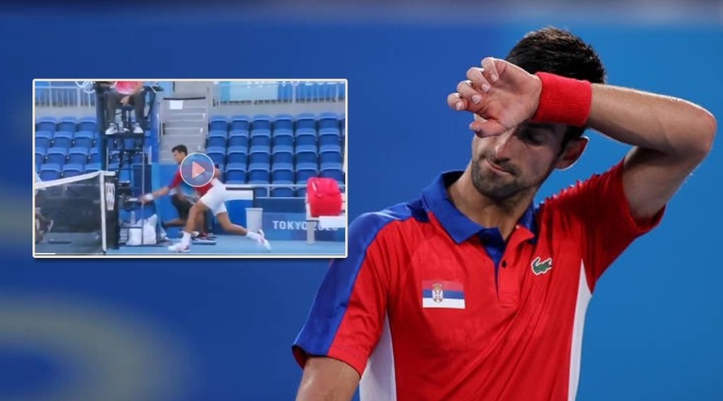 tokyo olympics 2020 watch novak djokovic destroy tennis racket in bronze medal loss