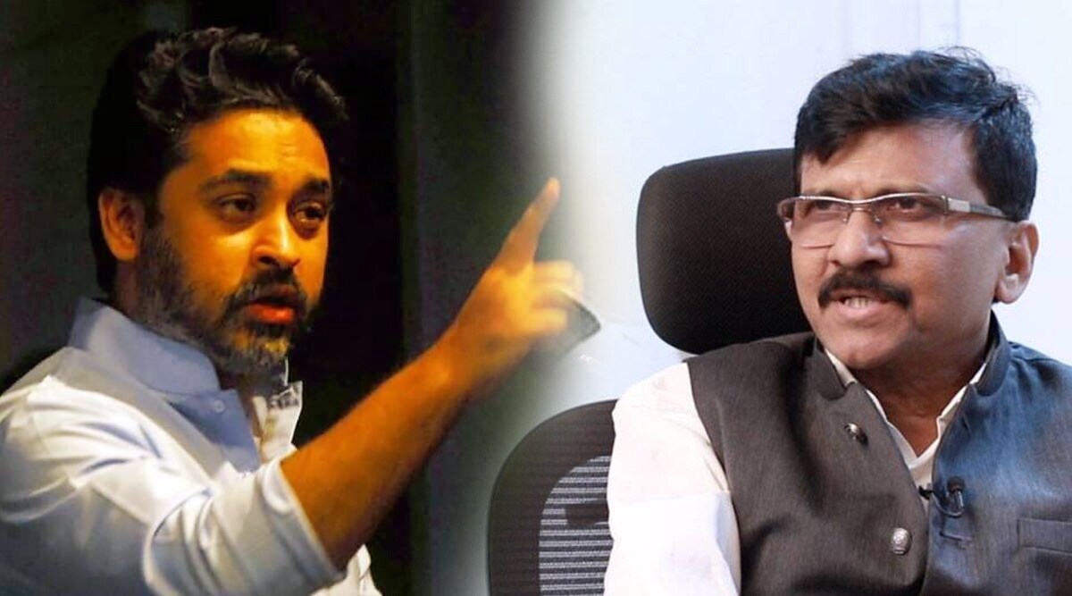 We will take Sanjay Raut to Shiv Sena Bhavan and beat him Nilesh Rane warning