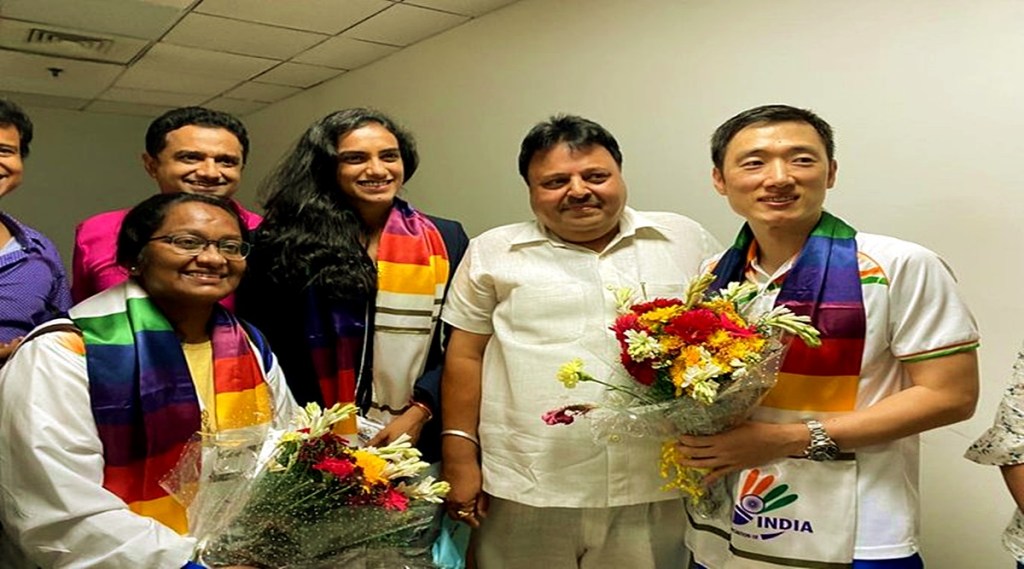 Tokyo olympics bronze medalist shuttler pv sindhu reached delhi