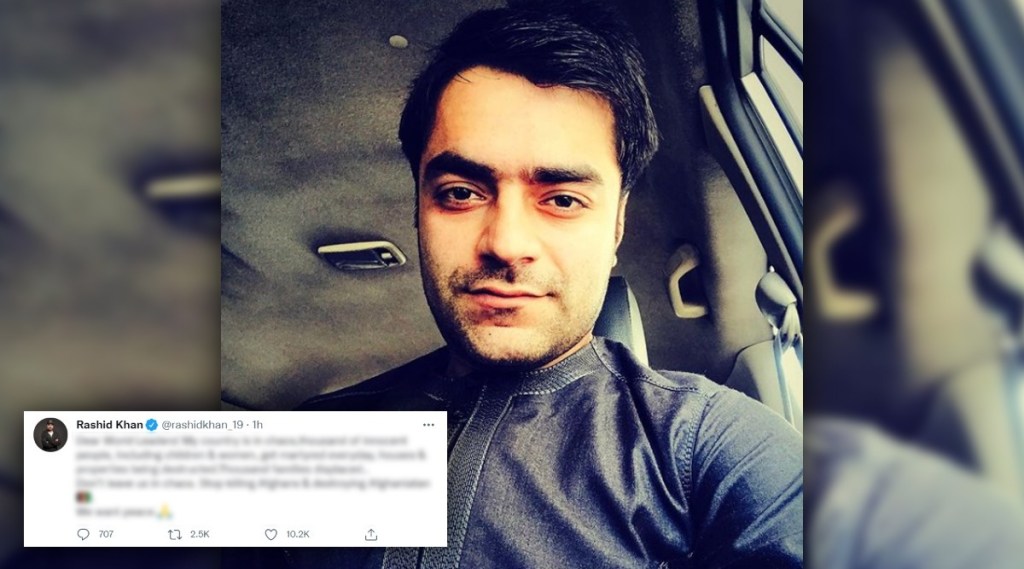 Dont leave us in trouble Rashid Khan of Afghanistan appeals to world leaders