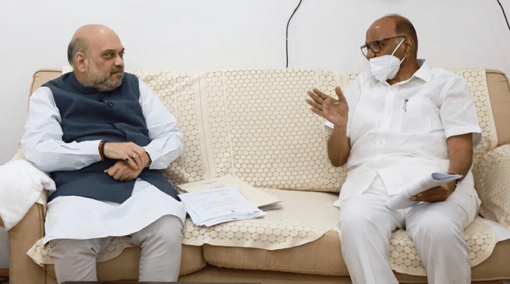 sharad pawar meets amit shah in delhi